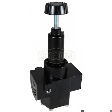 Dixon Wilkerson by Self-Relieving Standard High Flow Regulator without Gauge, 1-1/2 in NPT/BSPP-G, 1200 SC R40-0BRH